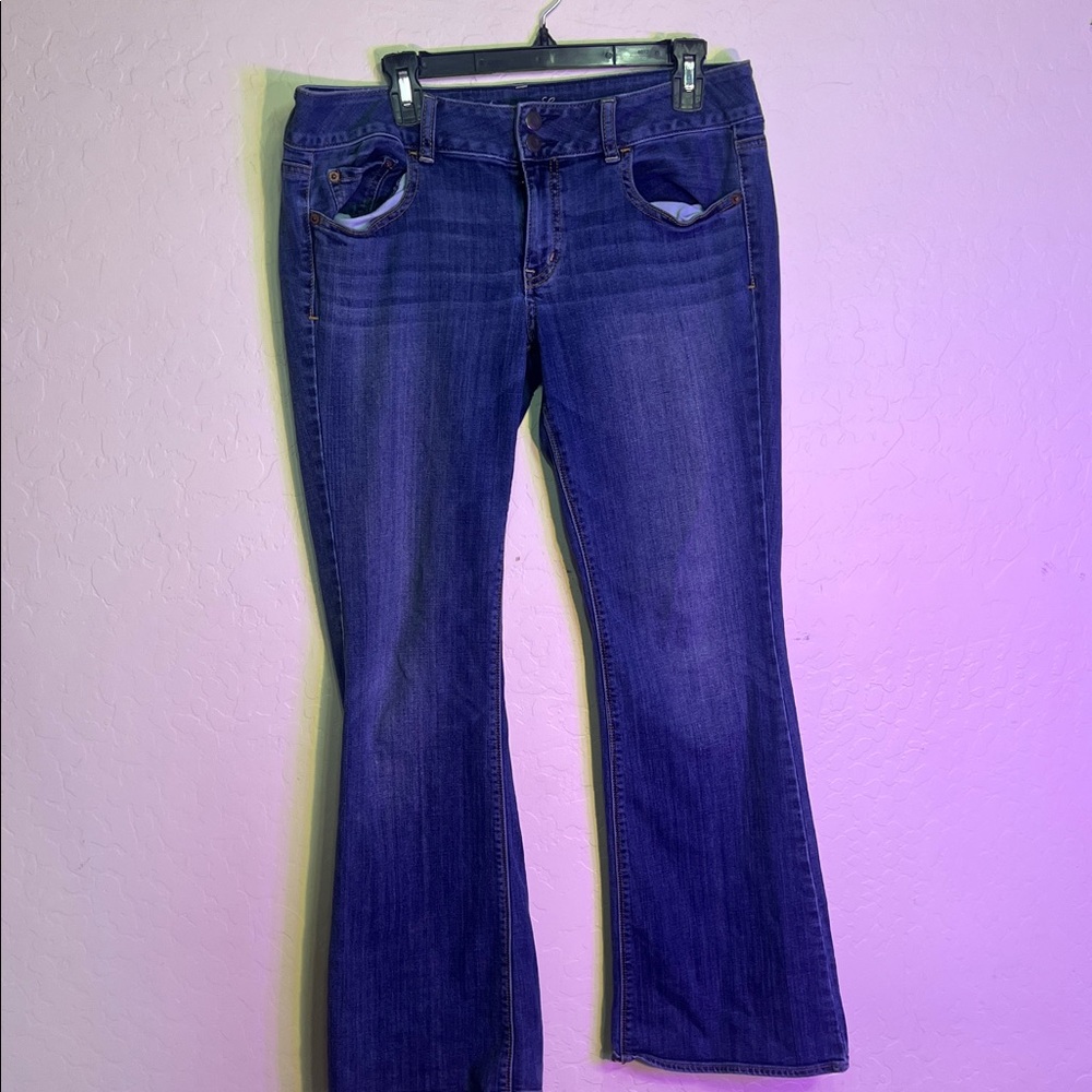 American Eagle Outfitters Dark Blue Flare Jeans